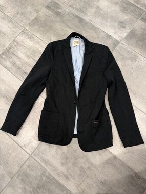 Scotch & Soda Black Boys' Single-Button Blazer